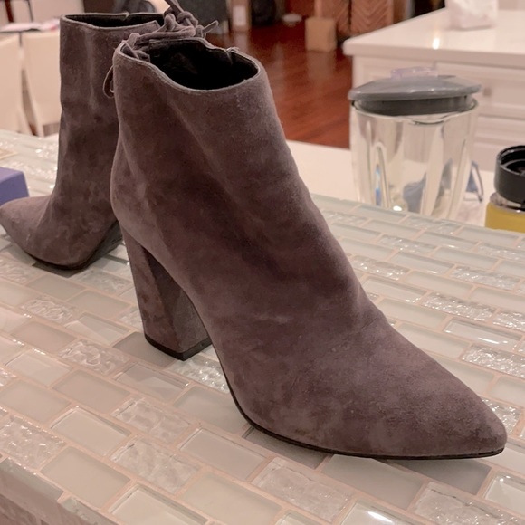 Stuart Weizmann Suede ankle boots - Slate Size 8 - Picture 2 of 9